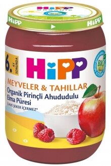 Hipp Organik Pirinçli Ahududulu Elma Püresi 190 gr Kavanoz Mama kullananlar yorumlar